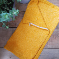 maxilari_oxra_pillow_yellow_chenille_40X40