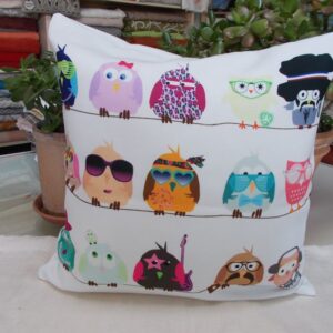 Μαξιλάρι 45X45 τυπωτό Owls